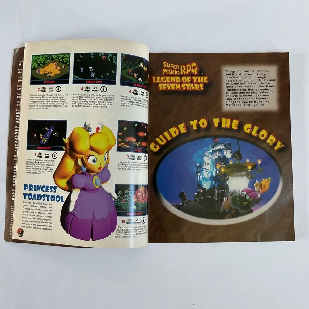 Super Mario RPG Legend of Seven Stars SNES Nintendo Power Strategy Guide Book